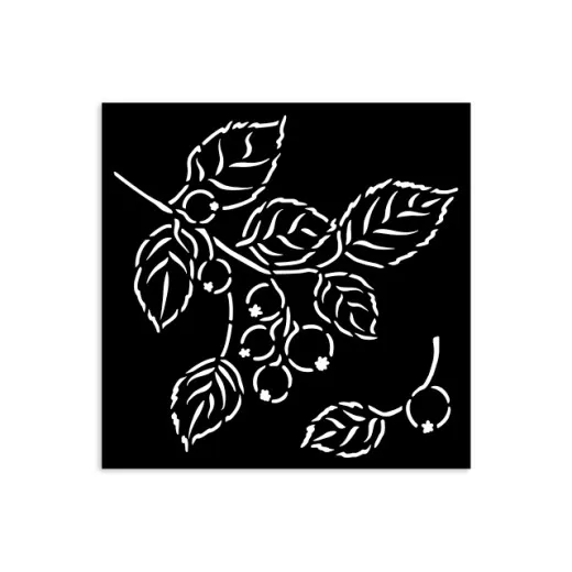 Stamperia Thick Stencil - Whispering Woods - Berries