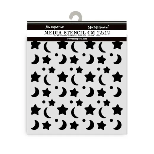 Stamperia Thick Stencil - Baby - Star and Moon