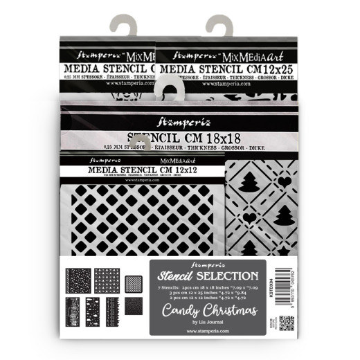 Stamperia - Thick Stencil Assortment - Candy Christmas