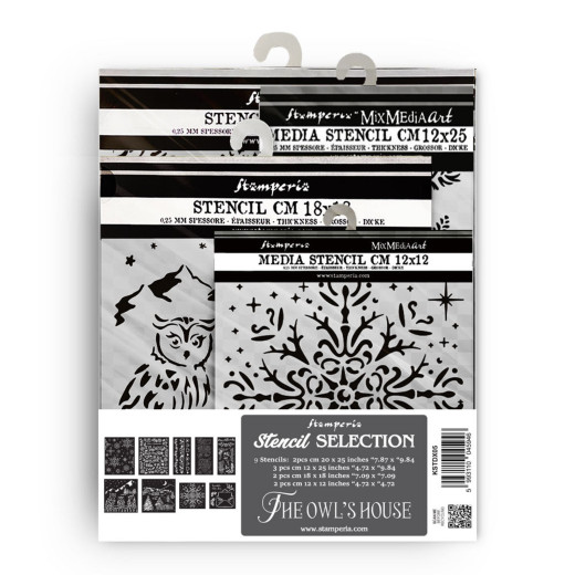 Stamperia - Thick Stencil Assortment - The Owl's House