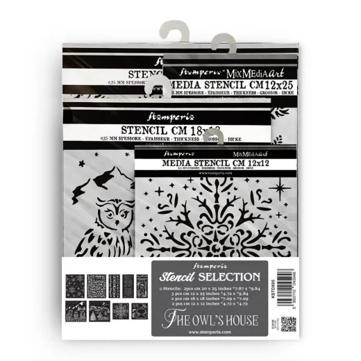 Stamperia - Thick Stencil Assortment - The Owl's House