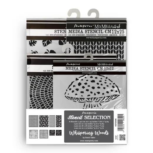 Stamperia - Thick Stencil Assortment - Whispering Woods