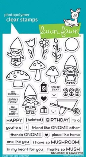 Lawn Fawn Clear Stamps - Oh Gnome