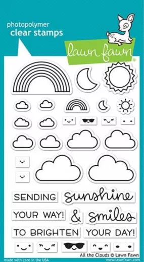 Lawn Fawn Clear Stamps - All the Clouds