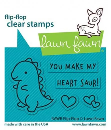 Clear Stamps - RAWR Flip-Flop