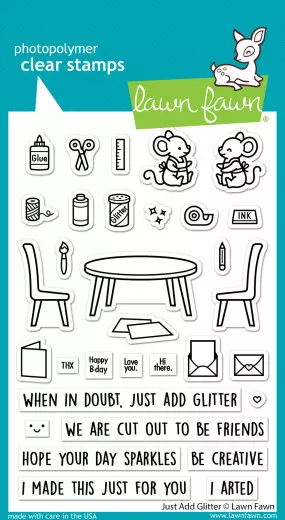 Clear Stamps - Just Add Glitter