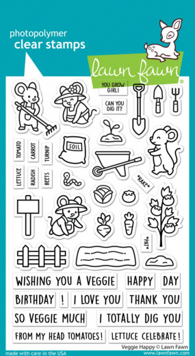 Clear Stamps - Veggie Happy