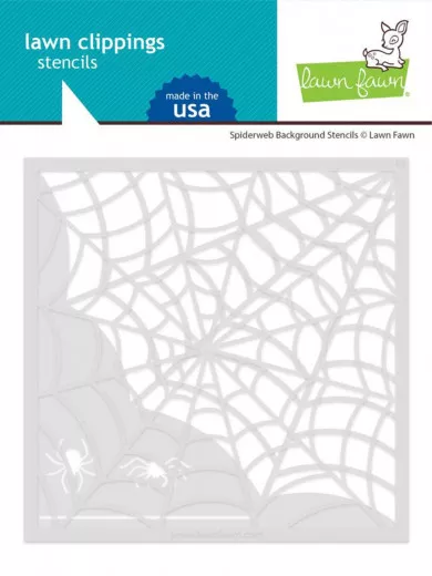 Lawn Clippings Stencils - Spiderweb Background