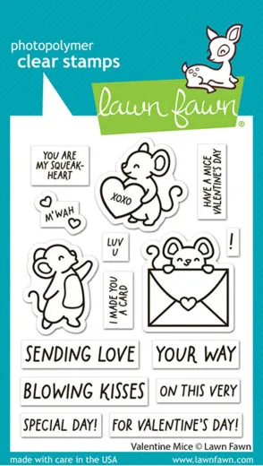 Clear Stamps - Valentine Mice