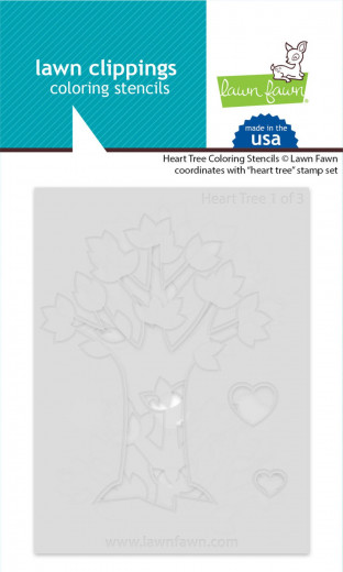 Lawn Clippings Stencils - Heart Tree