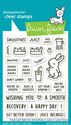 Clear Stamps - Treat Cart Add-On: Smoothies N Juice