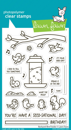 Clear Stamps - Backyard Bird Feeder
