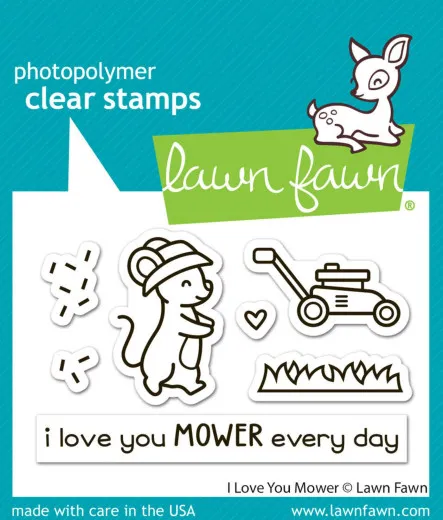 Clear Stamps - I Love You Mower