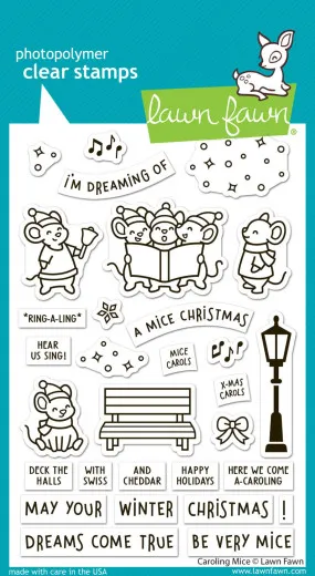 Clear Stamps - Caroling Mice