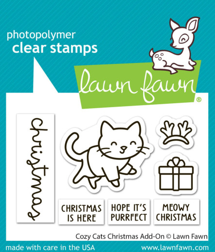 Clear Stamps - Cozy Cats Christmas Add-On