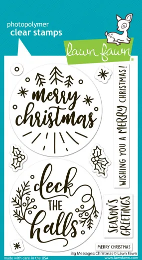 Clear Stamps - Big Messages Christmas