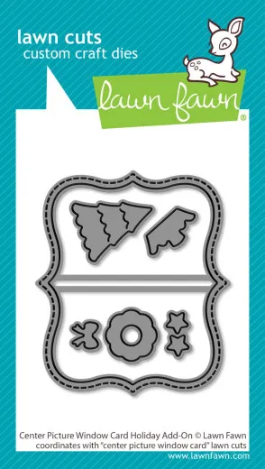 Lawn Cuts Dies - Center Picture Window Card Holiday Add-On