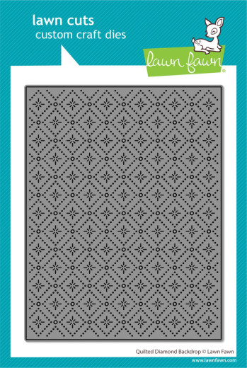 Lawn Cuts Dies - Quilted Diamond Backdrop