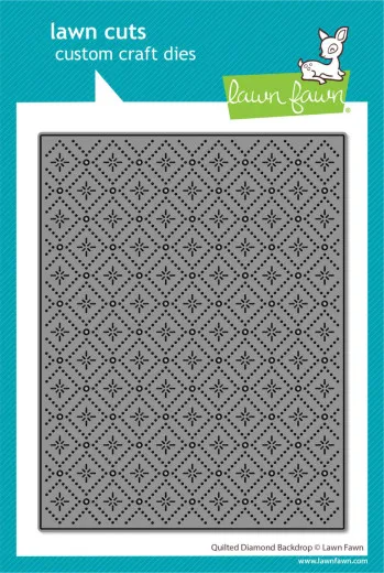 Lawn Cuts Dies - Quilted Diamond Backdrop