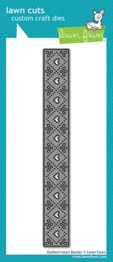 Lawn Cuts Dies - Quilted Heart Border Stand-Alone