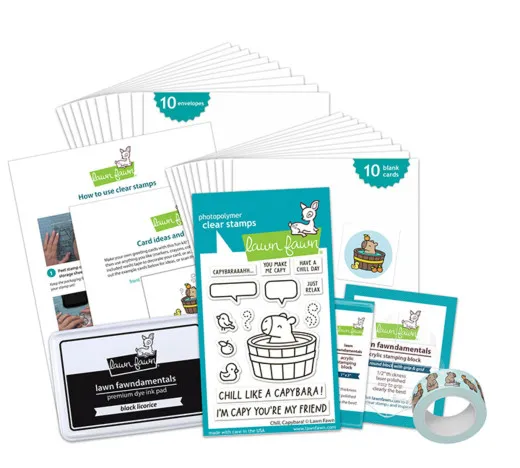 Lawn Fawn - Chill, Capybara! - Kids Cardmaking Kit