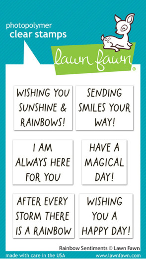 Clear Stamps - Rainbow Sentiments