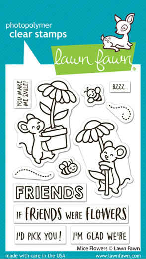 Clear Stamps - Mice Flowers