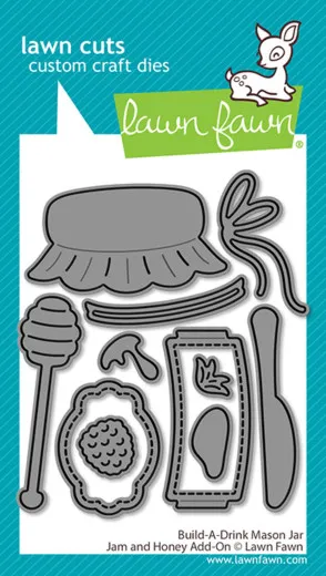 Lawn Cuts Dies - Build-A-Drink Mason Jar Jam And Honey Add-On
