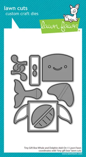 Lawn Cuts Dies - Tiny Gift Box Whale And Dolphin Add-On