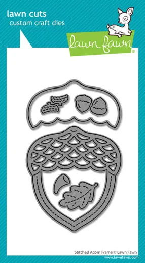 Lawn Cuts Dies - Stitched Acorn Frame