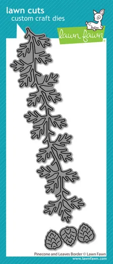 Lawn Cuts Dies - Pinecone And Leaves Border