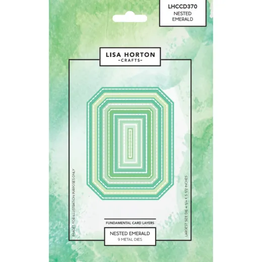 Lisa Horton Crafts - Fundamentals Die Set - Nested Emerald