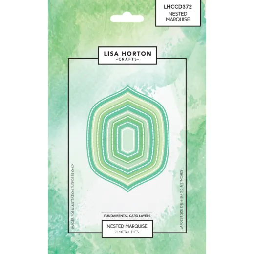 Lisa Horton Crafts - Fundamentals Die Set - Nested Marquise