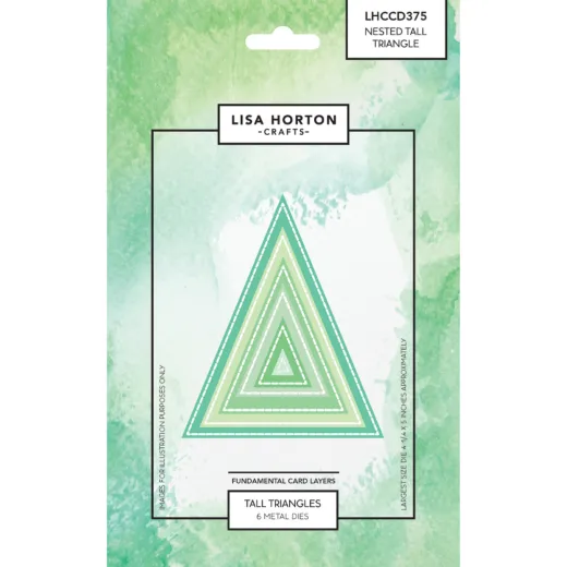 Lisa Horton Crafts - Fundamentals Die Set - Nested Tall Triangle