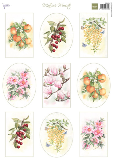Schneidebogen A4 - Mattie's Mooiste - Fruit & Flowers