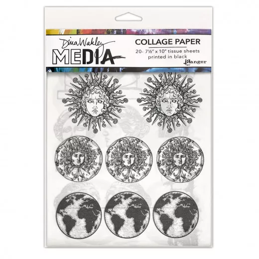 Dina Wakley Media Collage Paper - Antiquities