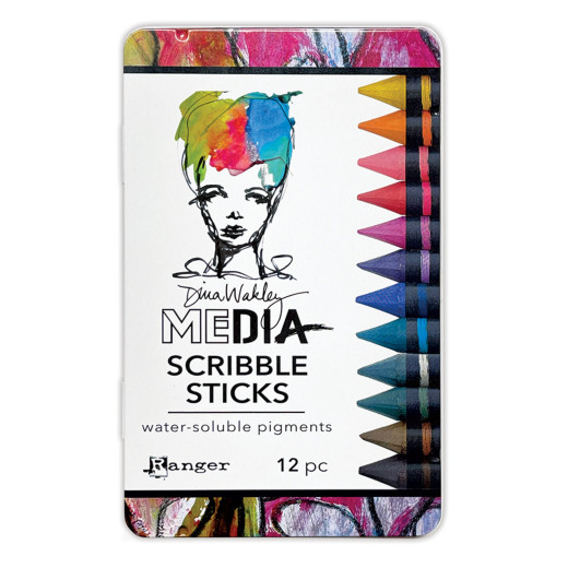 Dina Wakley - MEdia Scribbles Sticks