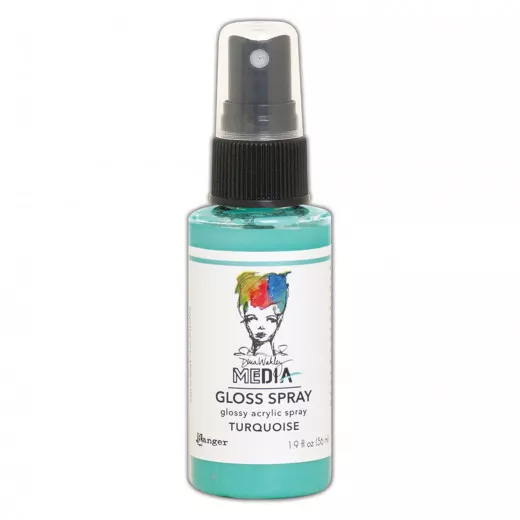 Dina Wakley Media Gloss Spray - Turquoise