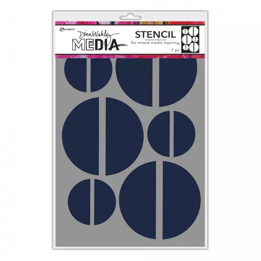 Dina Wakley Media Stencils - Halves