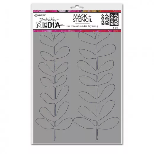 Dina Wakley Media Stencils - Branches Redux