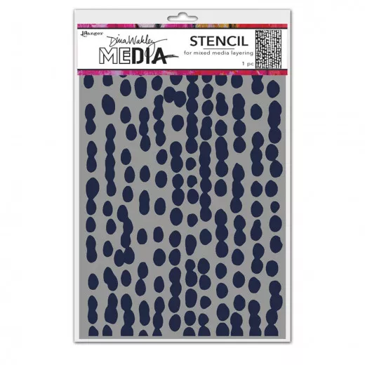 Dina Wakley Media Stencils - Mushy Dots