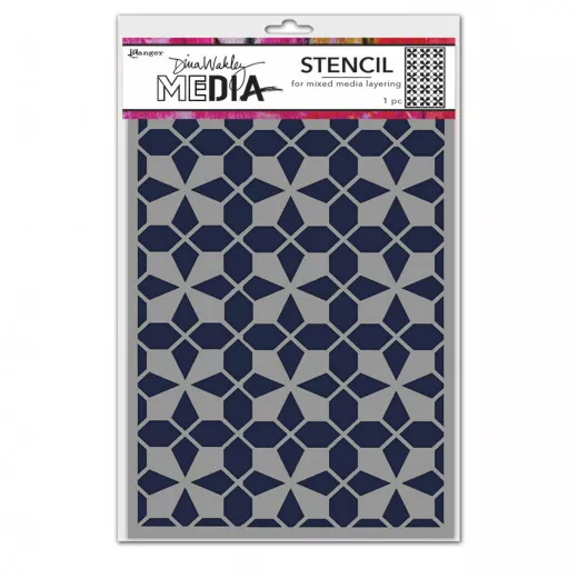 Dina Wakley Media Stencils - Tile Floor