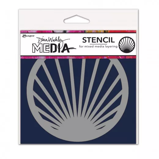 Dina Wakley Media Stencils - Burst Coaster