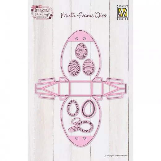 Multi Frame Die - Springtime Greetings - Eggshaped Box