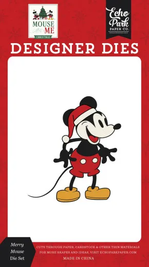 Echo Park Designer Dies - Mouse And Me Christmas - Merry Mouse
