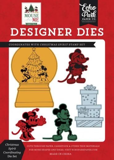 Echo Park Designer Dies - Mouse And Me Christmas - Christmas Spirit