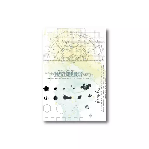 Clear Stamps - Blueprint Splatters