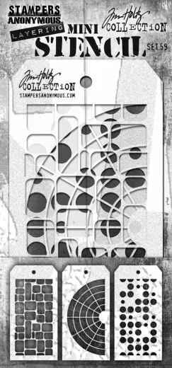 Tim Holtz Mini Layered Stencil Set 59