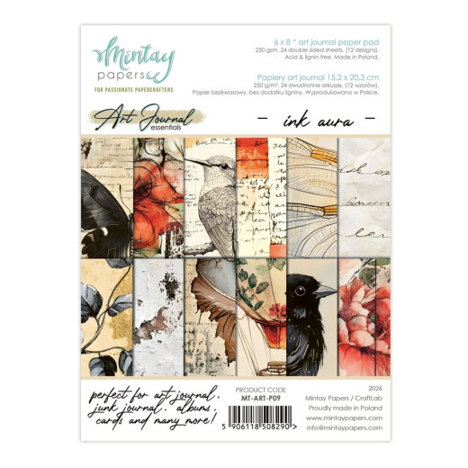 Ink Aura - 6x8 Art Journal Paper Pad