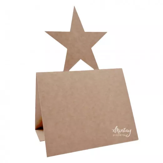 Mintay - Basic Star Card Base - Kraft